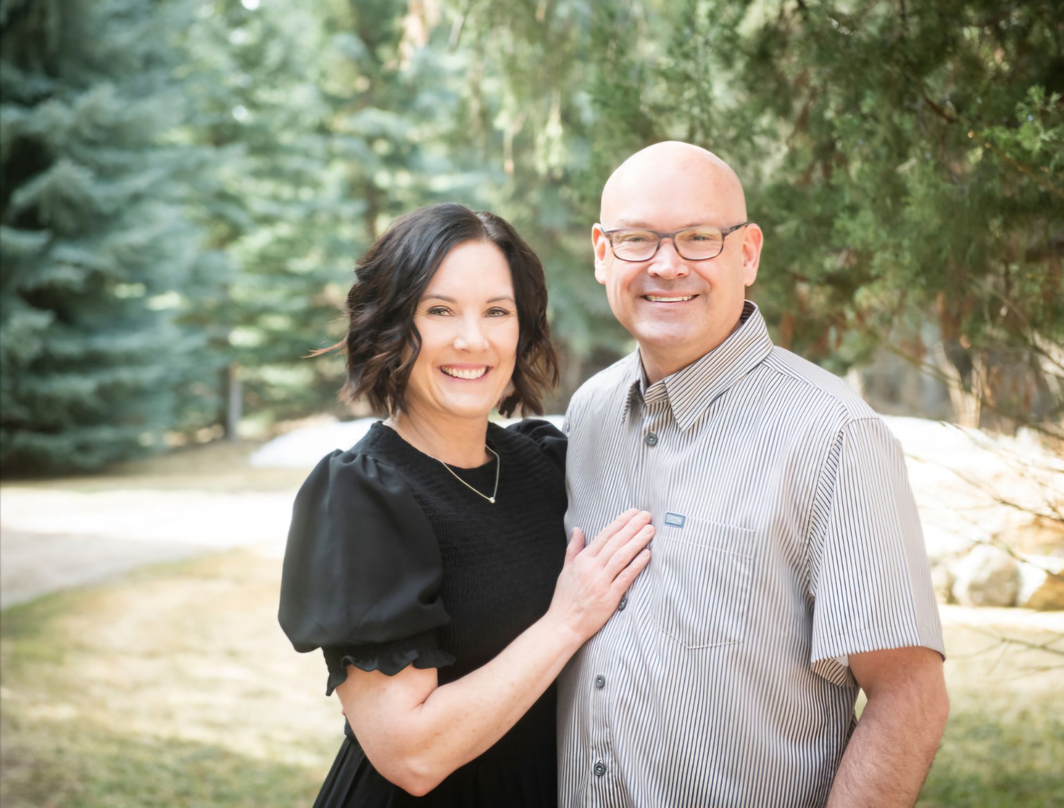Kirk and Kassie Abegglen outdoors